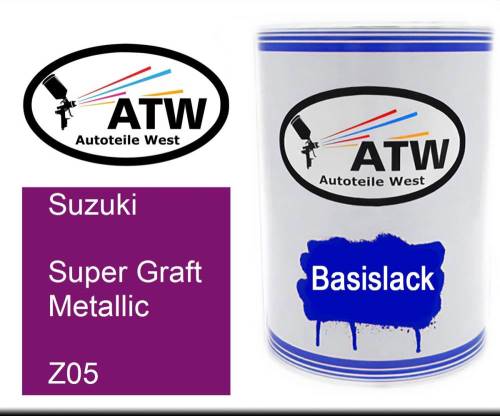 Suzuki, Super Graft Metallic, Z05: 500ml Lackdose, von ATW Autoteile West.